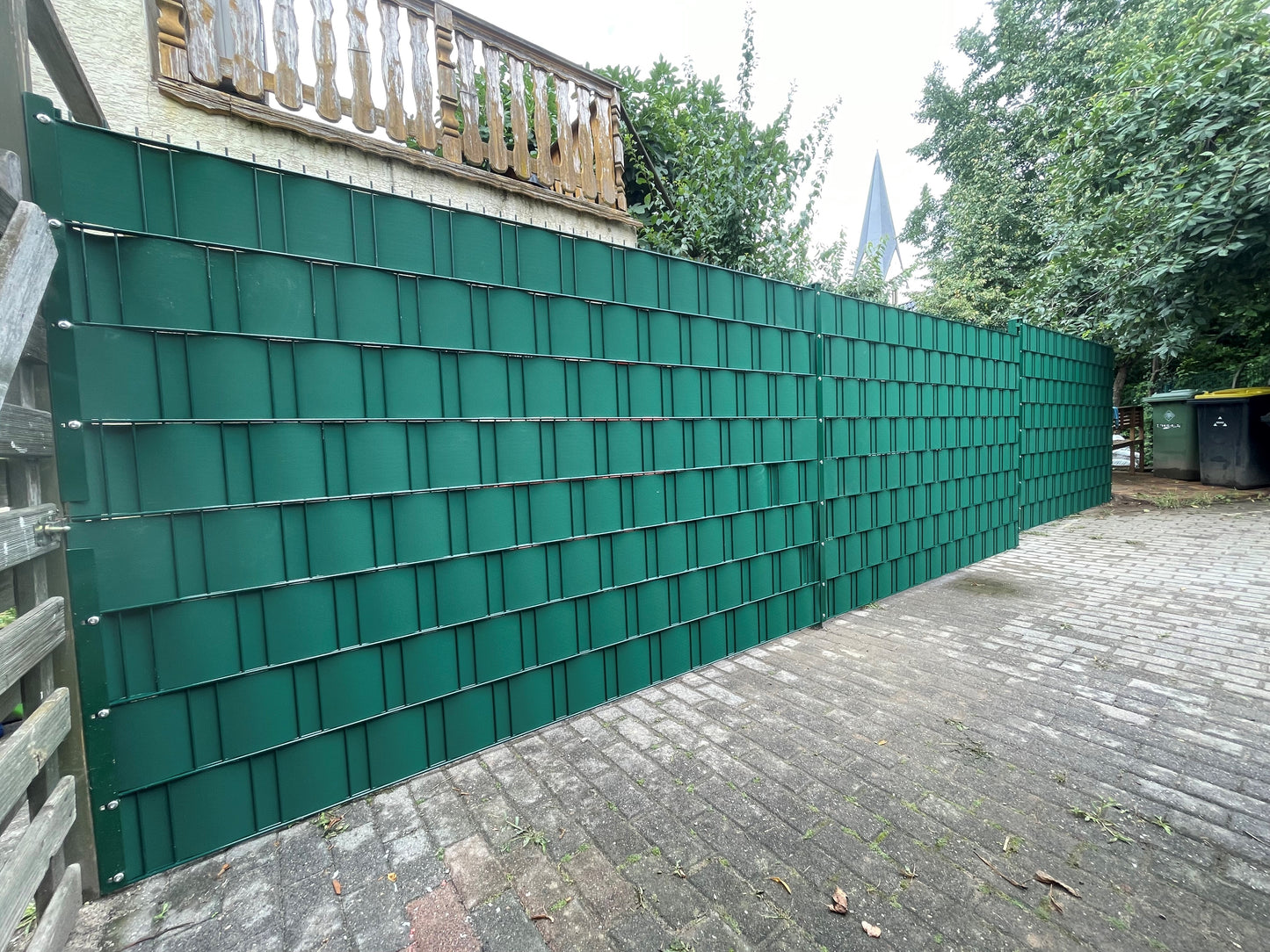 Doppelstabmattenzaun Classic - Moosgrün