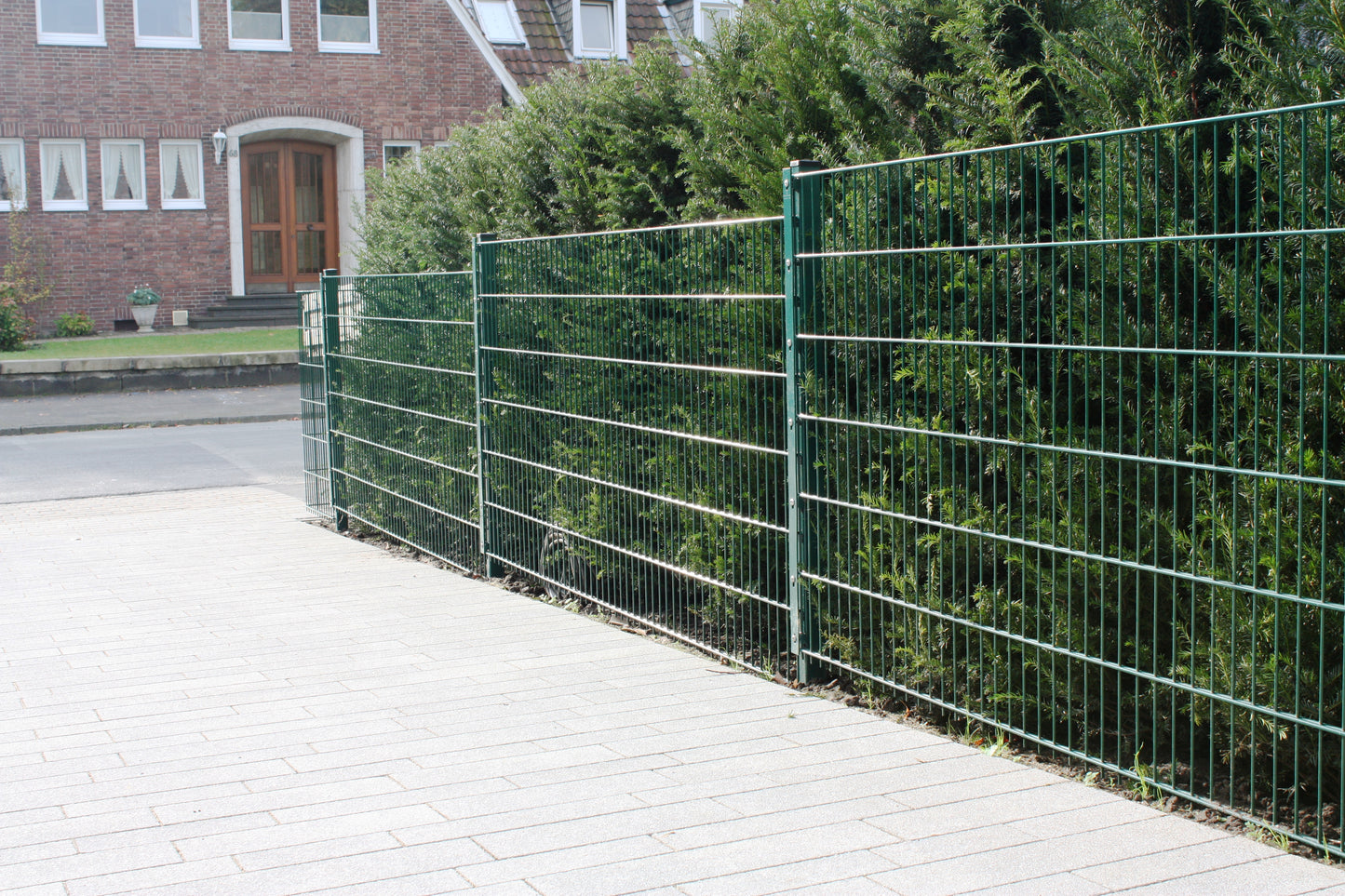 Doppelstabmattenzaun Classic - Moosgrün