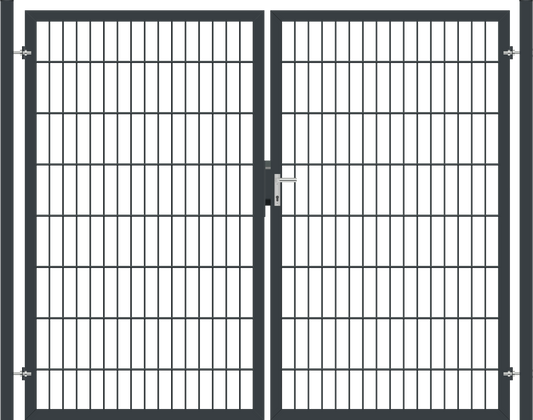 Gartentor Classic (leicht) zweiflügelig - Anthrazit