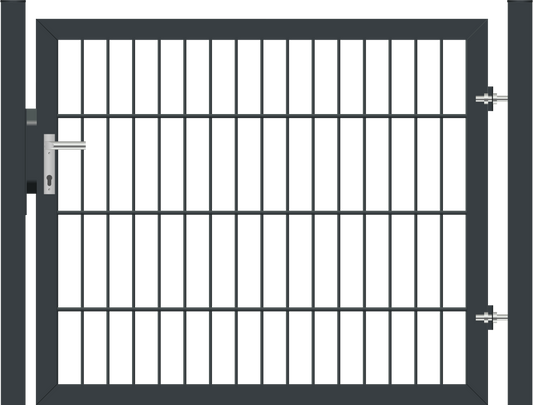 Gartentor Premium (schwer) einflügelig - Anthrazit
