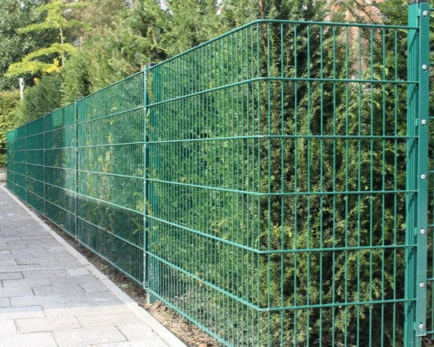 Doppelstabmattenzaun Classic - Moosgrün