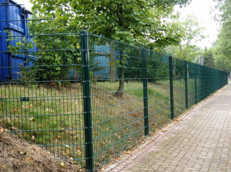 Doppelstabmattenzaun Classic - Moosgrün