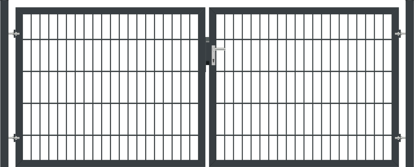 Gartentor Classic (leicht) zweiflügelig - Anthrazit