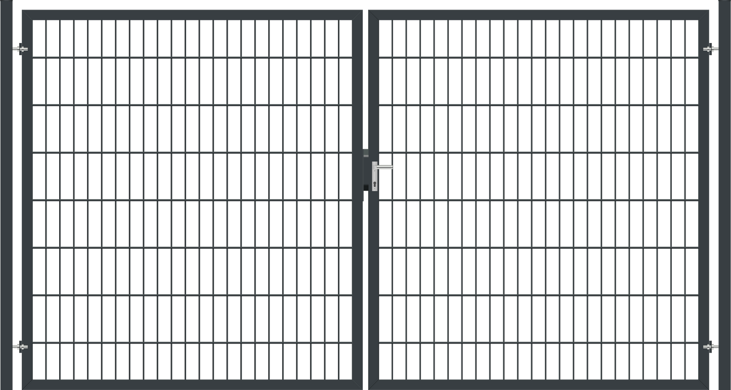 Gartentor Classic (leicht) zweiflügelig - Anthrazit