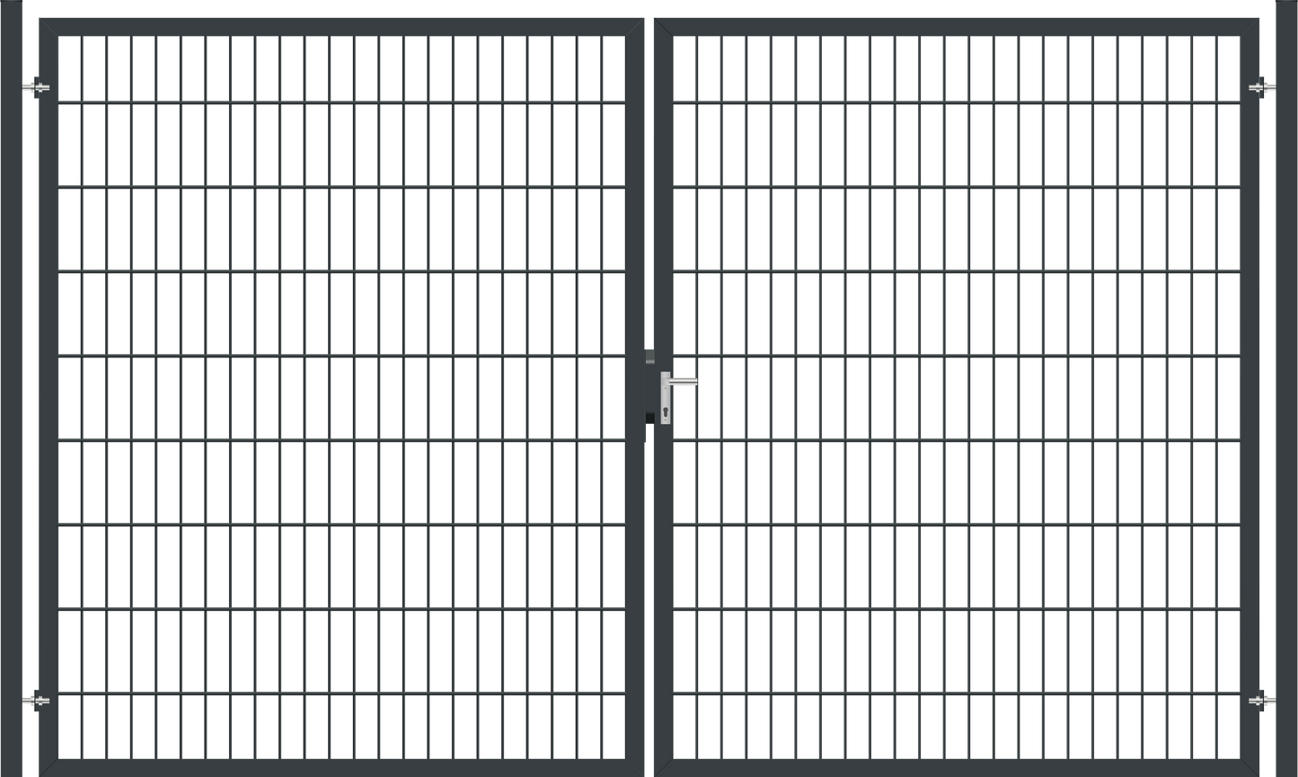 Gartentor Classic (leicht) zweiflügelig - Anthrazit