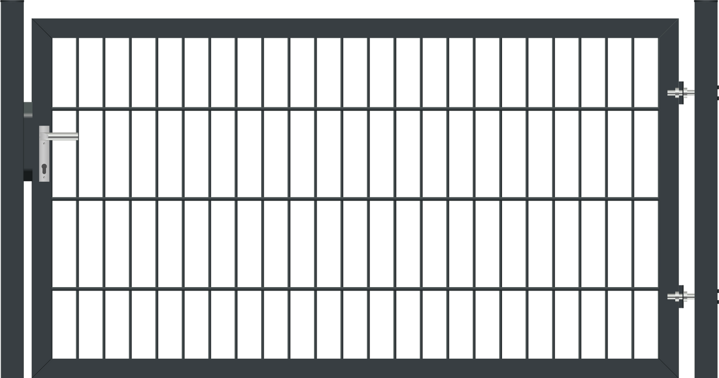Gartentor Classic (leicht) einflügelig - Anthrazit