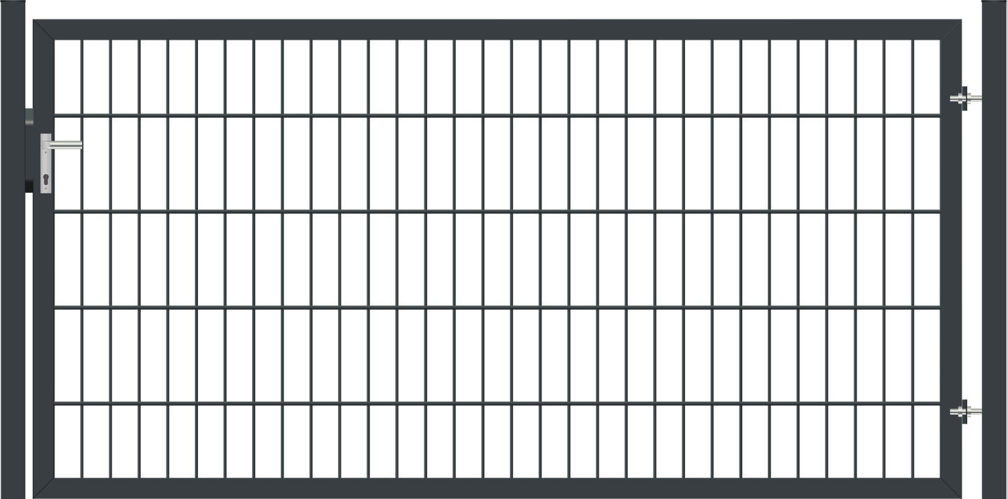 Gartentor Classic (leicht) einflügelig - Anthrazit