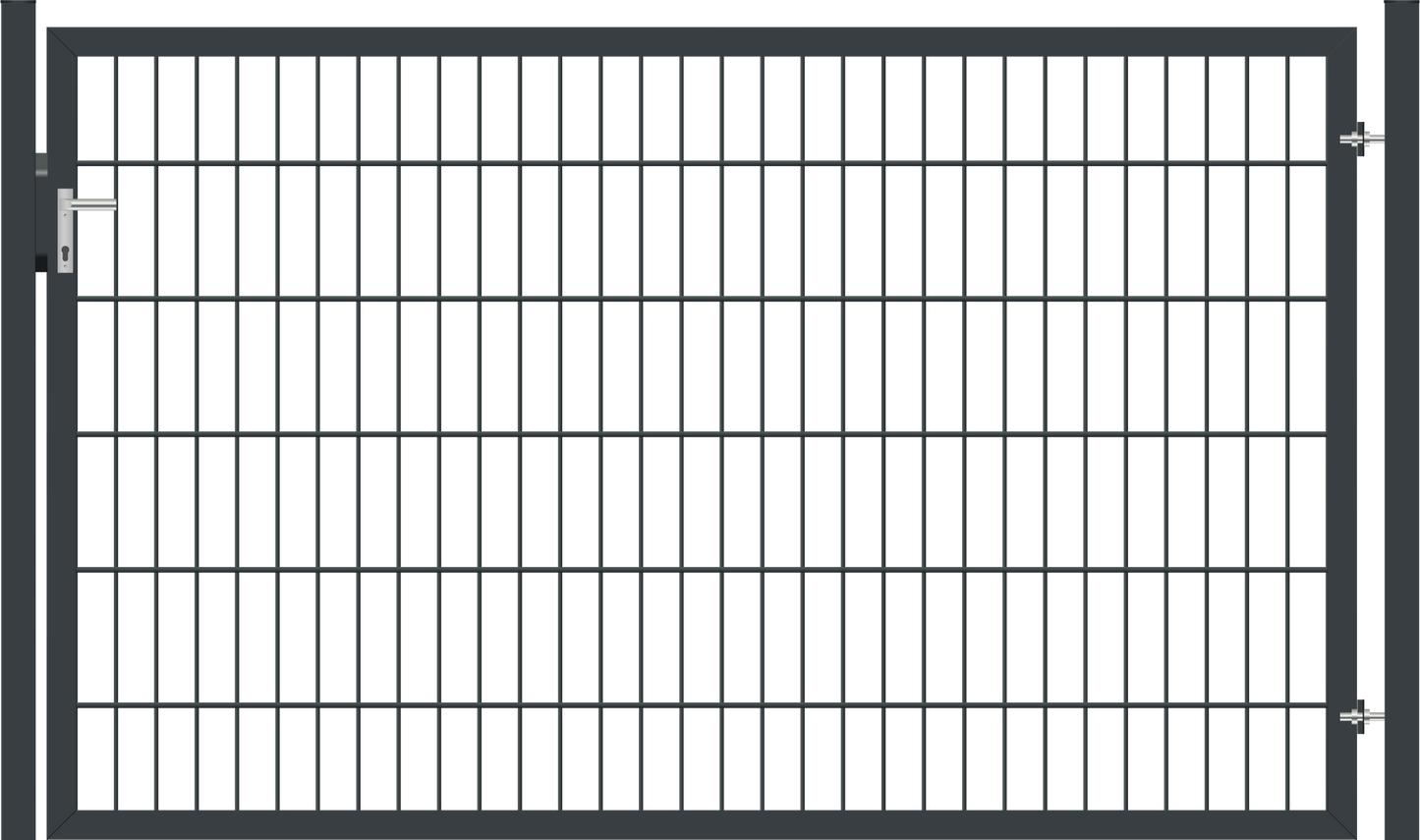 Gartentor Classic (leicht) einflügelig - Anthrazit