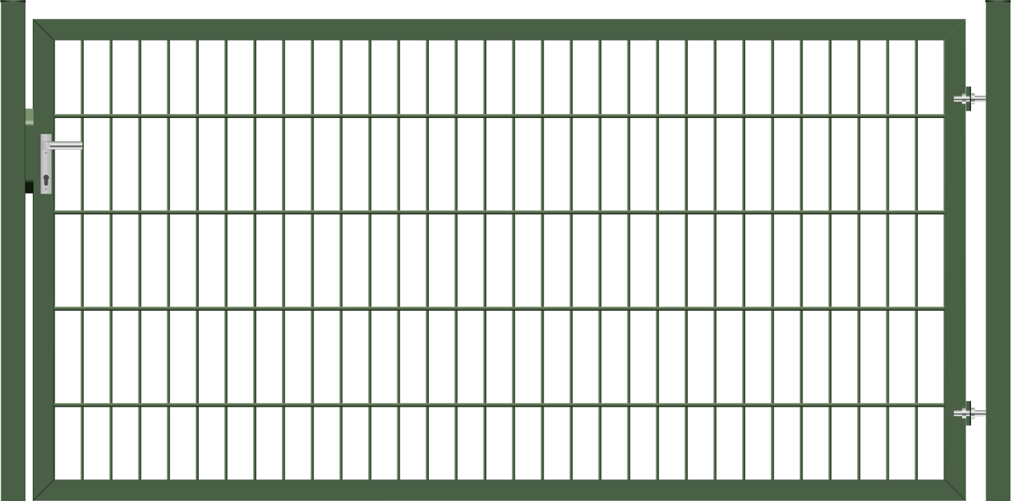 Gartentor Classic (leicht) einflügelig - Moosgrün