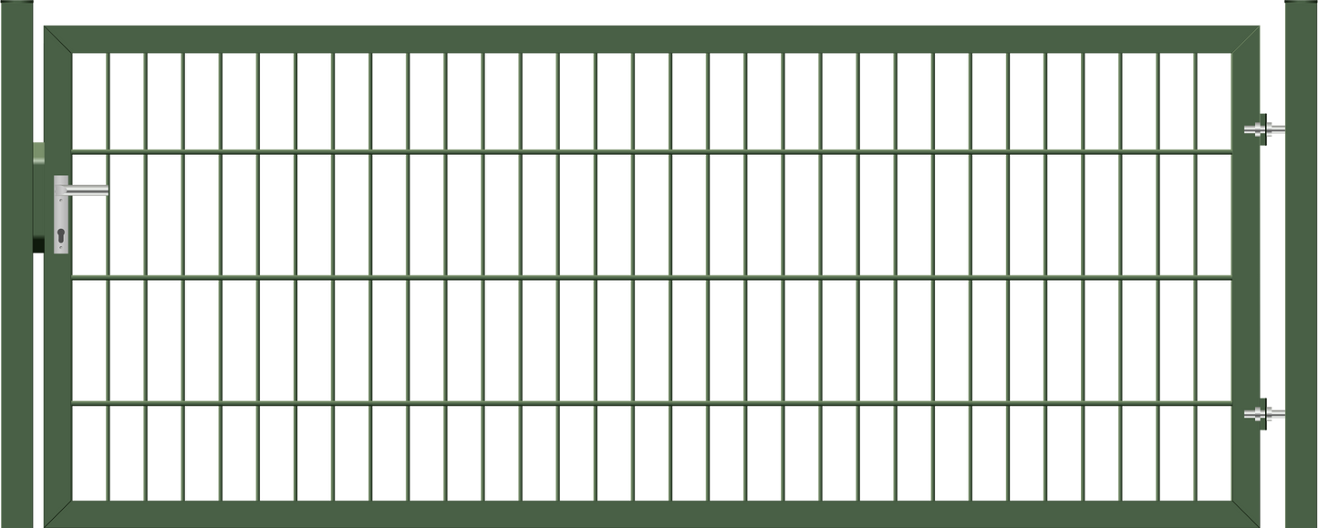 Gartentor Classic (leicht) einflügelig - Moosgrün